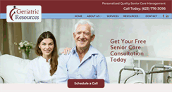 Desktop Screenshot of geriatricresourcesaz.com